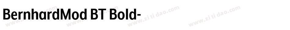 BernhardMod BT Bold字体转换